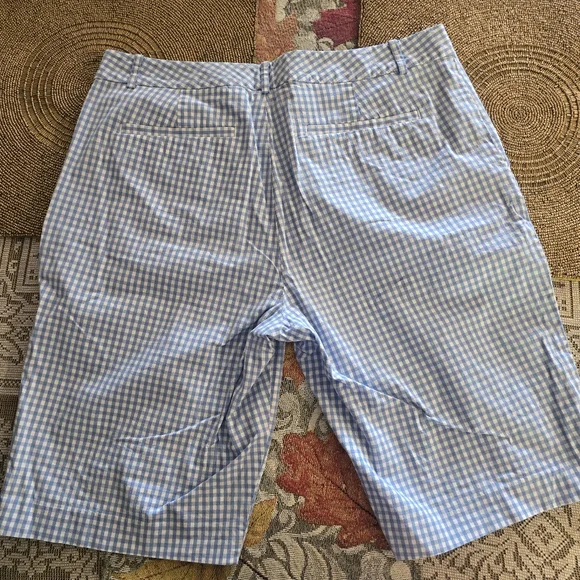 Men's Ralph Lauren Active Light Blue Checkered Shorts Size 12 New Without Tag - Picture 3 of 3